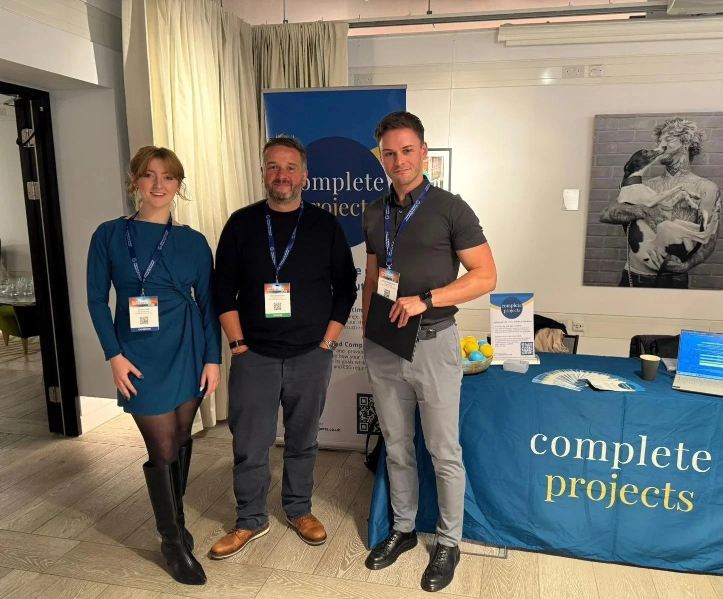 The Complete Projects team at an event